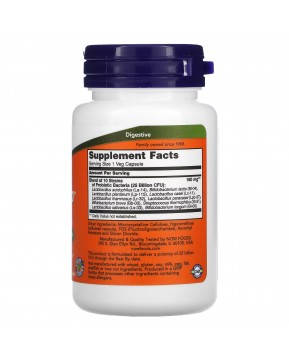 NOW Foods, Probiotic-10, 25 млрд, 50 вегетарианских капсул